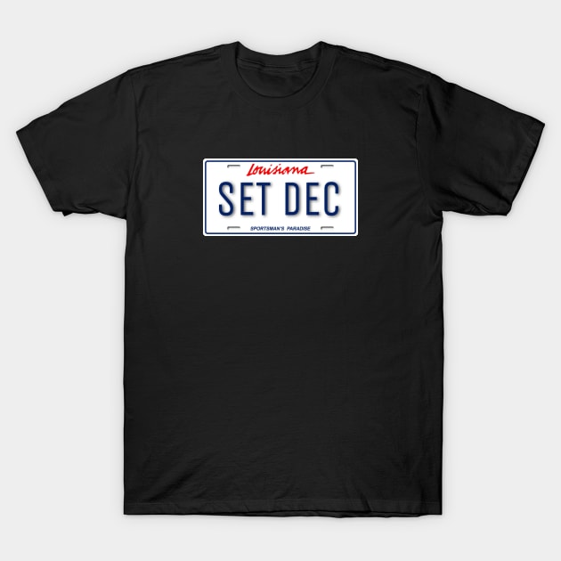 LA Set Dec Plate 1 T-Shirt by AMewseMedia